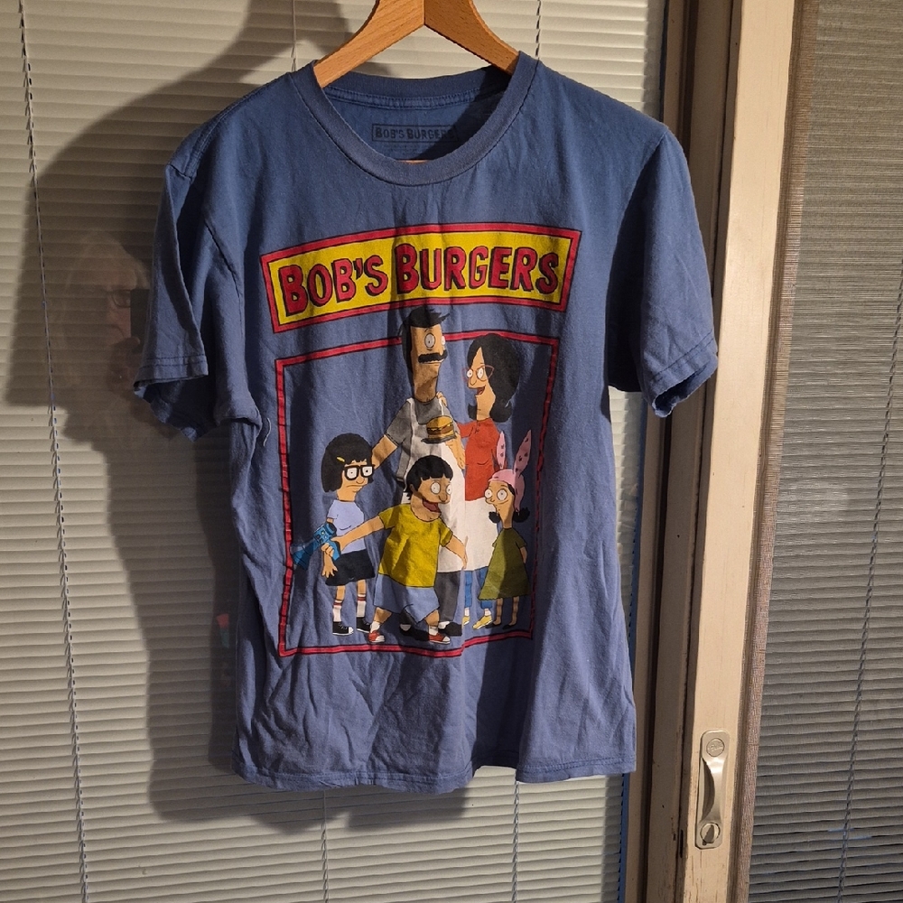 Bob's Burgers Size M Blue Graphic Tee
